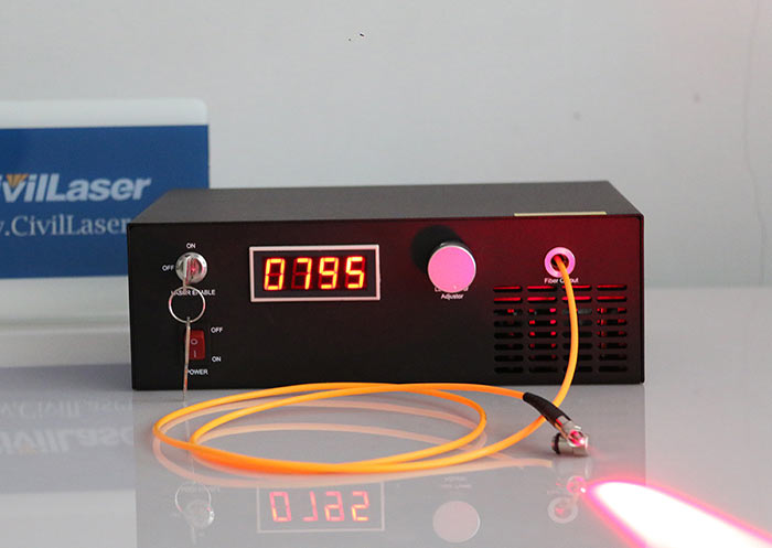658nm 2000mW Alto Voltaje Fiber Diodo láser Laser Beam All-in-one Type